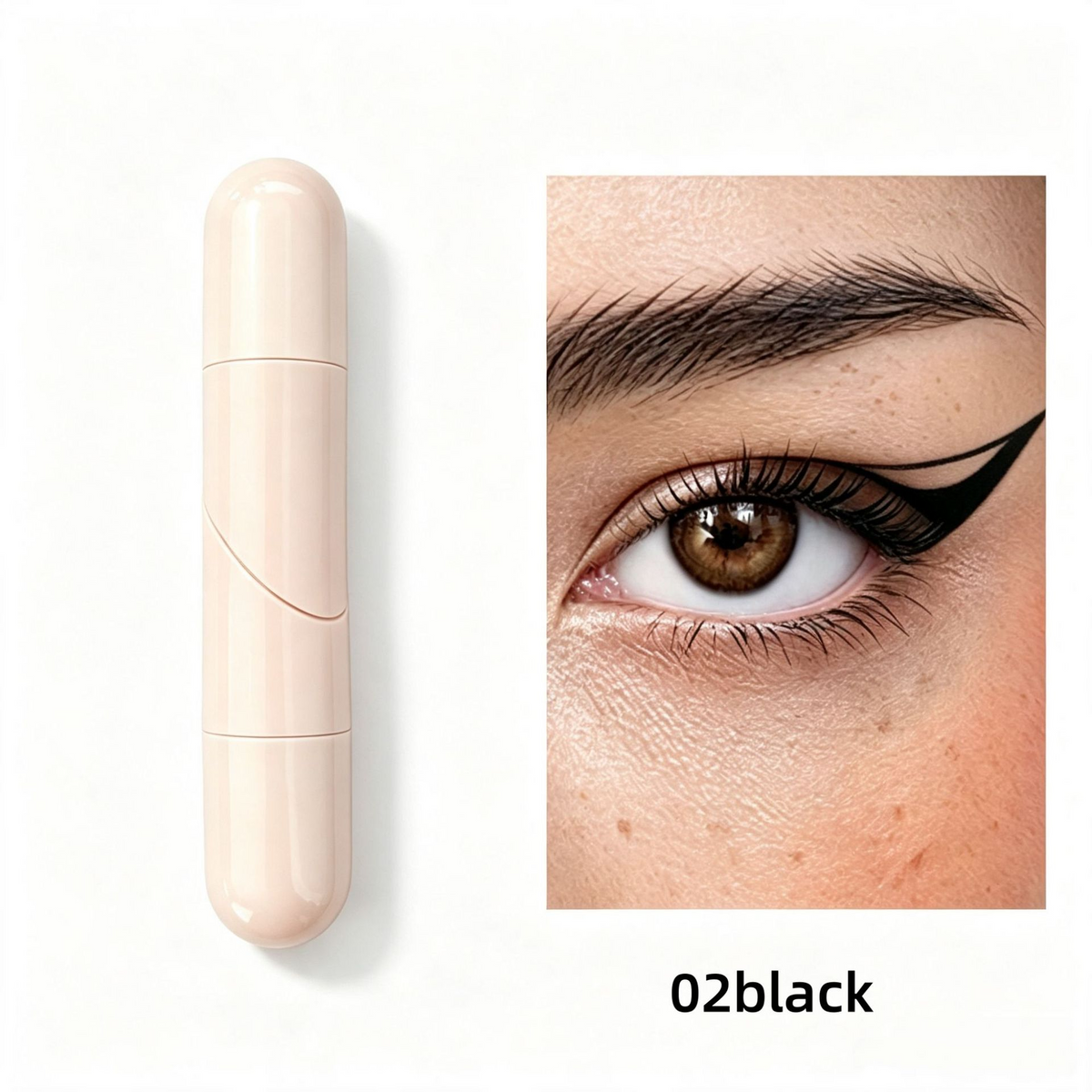 🔥 Double-Wing Eyeliner Stamp – 1-Second Winged Look, Waterproof & Smudge-Resistant