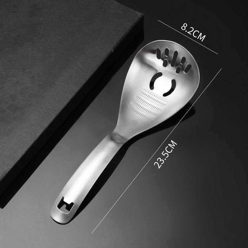 đ„50% OFF NOW! Multipurpose Stainless Steel Kitchen Spoonâ2âinâ1 Cooking Utensil with Grater & Drain Holes, MultiâFunction Skimmer Spoon for Straining, Stirring, Grating Ginger Garlic