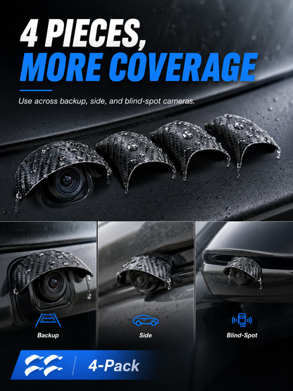 🌧️4-Pack Car Camera Rain Shields