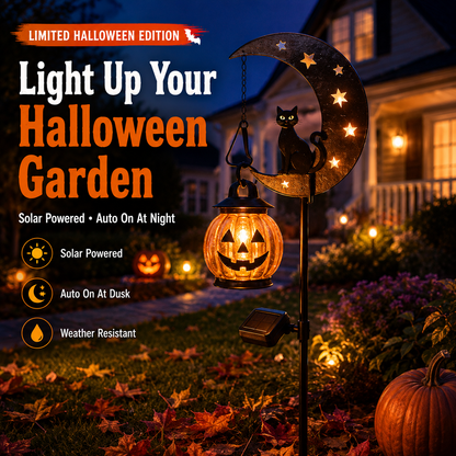 🔥2026🔥70% OFF TODAY 👻 Solar Halloween Garden Stake Light with Black Cat & Pumpkin