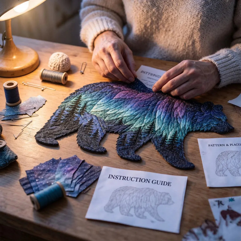 🎁Northern Lights Wildlife DIY Patchwork Kit