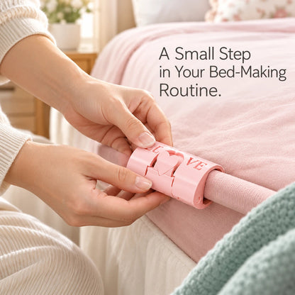 Adjustable Bed Sheet Clips — Heart-Lock Grippers to Help Keep Sheets in Place