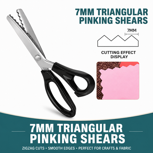 ✂️ DIY Serrated Sewing Scissors‑Zig‑Zag Pinking Shears