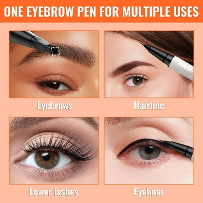 🎉2-in-1 4D Eyebrow Pencil ✅Natural Brow Makeup and Eyelash Line