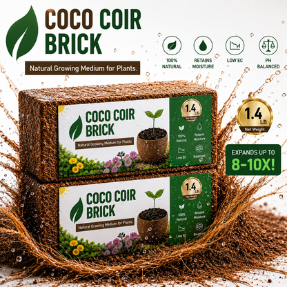 Premium Coco Coir Bricks for Plants