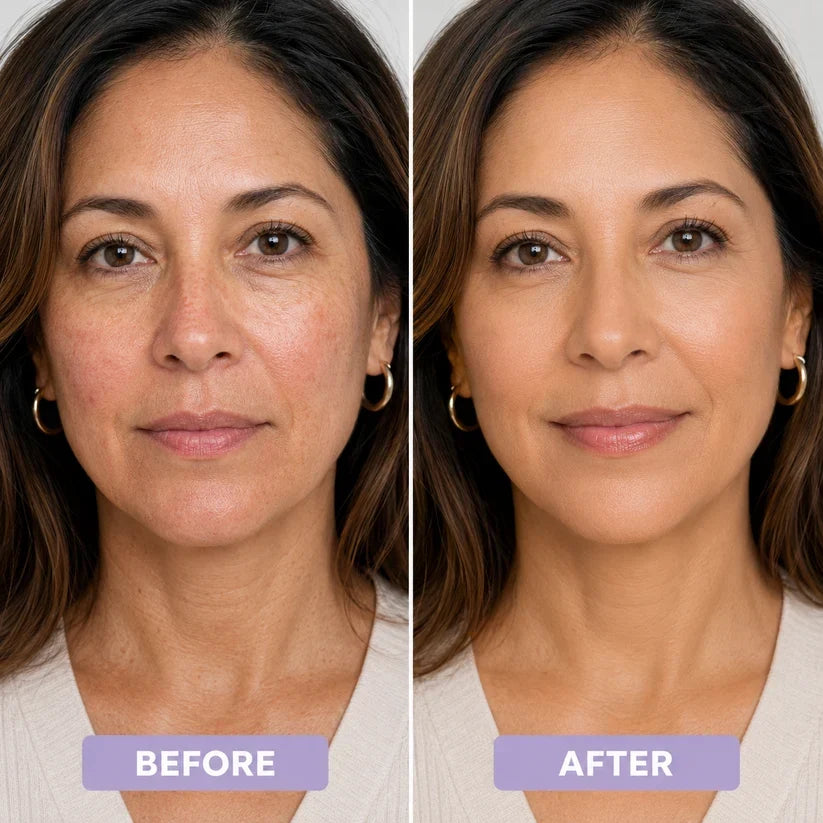 💖✨ Changing Foundation Stick for Mature Skin – Natural Glow, Tone-Adapting Coverage & Built-In Brush