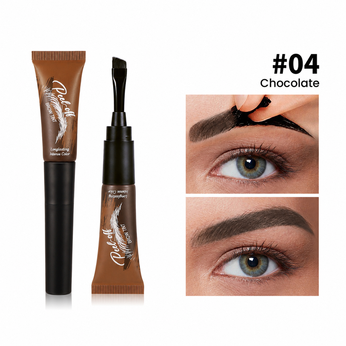 🔥🎨Waterproof Brow Tint – Peel‑off, easy apply. Covers greys, shapes perfectly.🌟