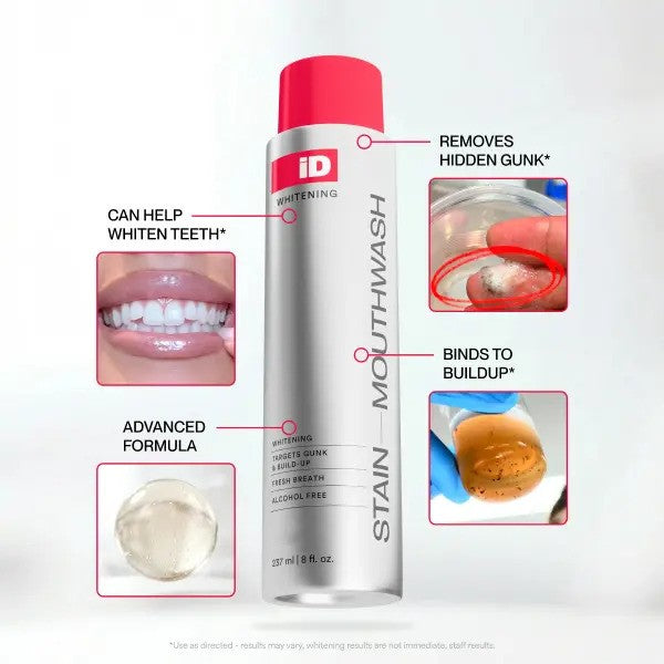 iD Stain mouthwash product benefits