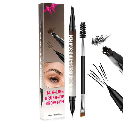 🎉2-in-1 4D Eyebrow Pencil ✅Natural Brow Makeup and Eyelash Line