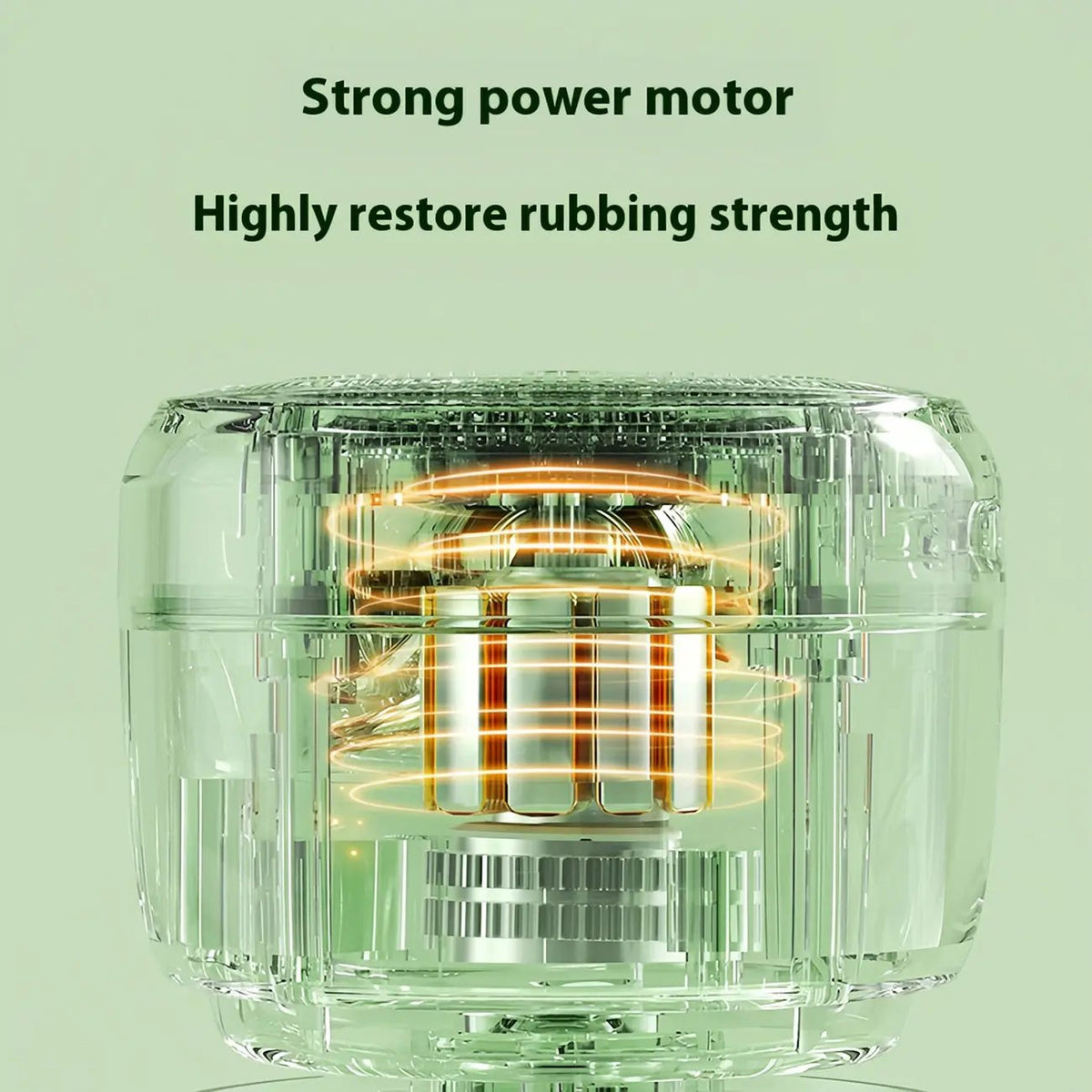 Rechargeable Motorized Electric Shower Back Scrubber - Green