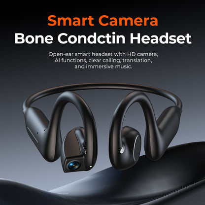 E12 Bone Conduction Headphones with Camera