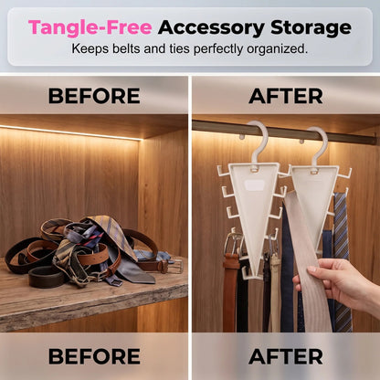 🔥LAST DAY 50%OFF🎁Multi-Functional V-Shaped Double Sided Hanger Storage Rack