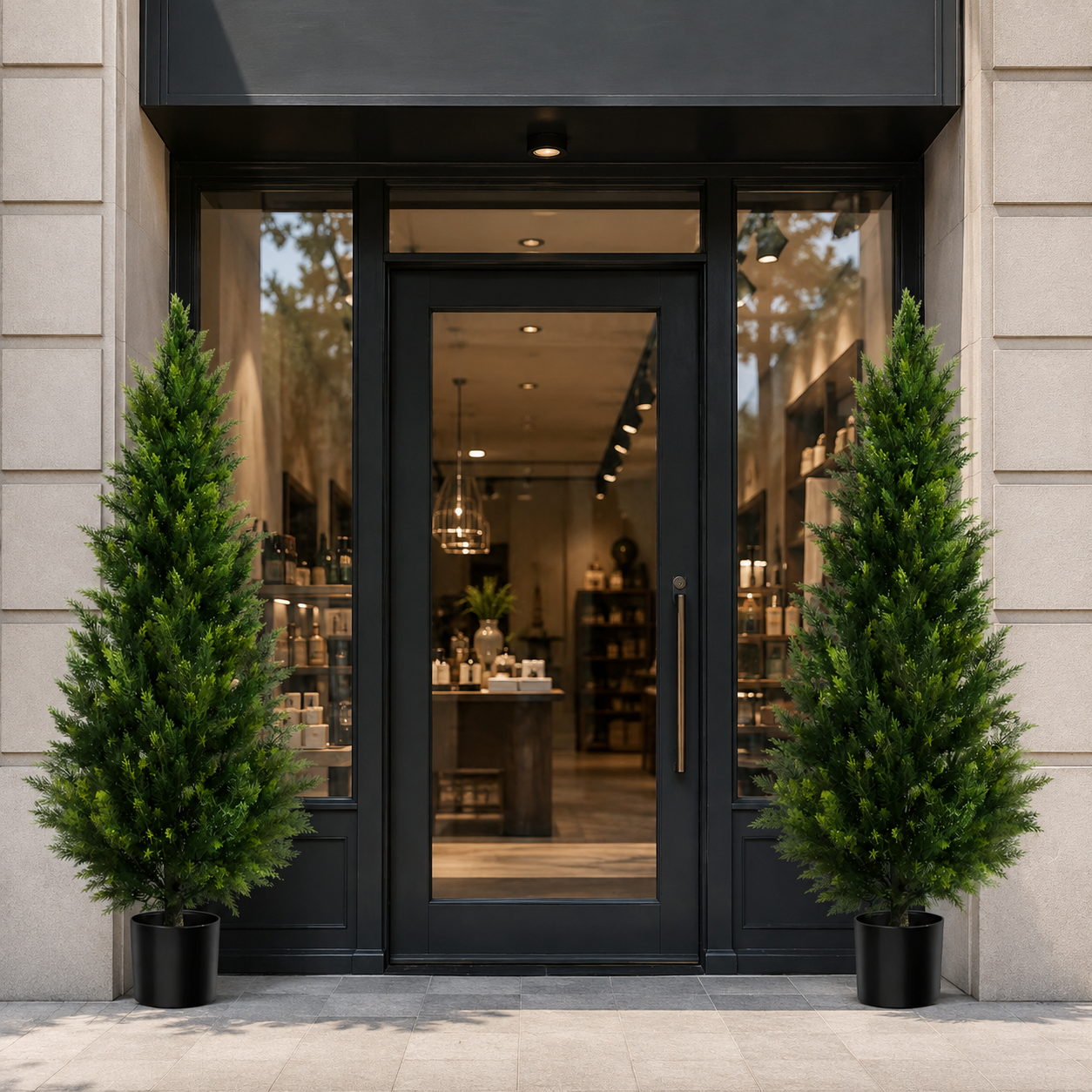 🏆#1 Bestselling🏆--Artificial Cedar And Cypress Wood Courtyard Front Porch Decoration