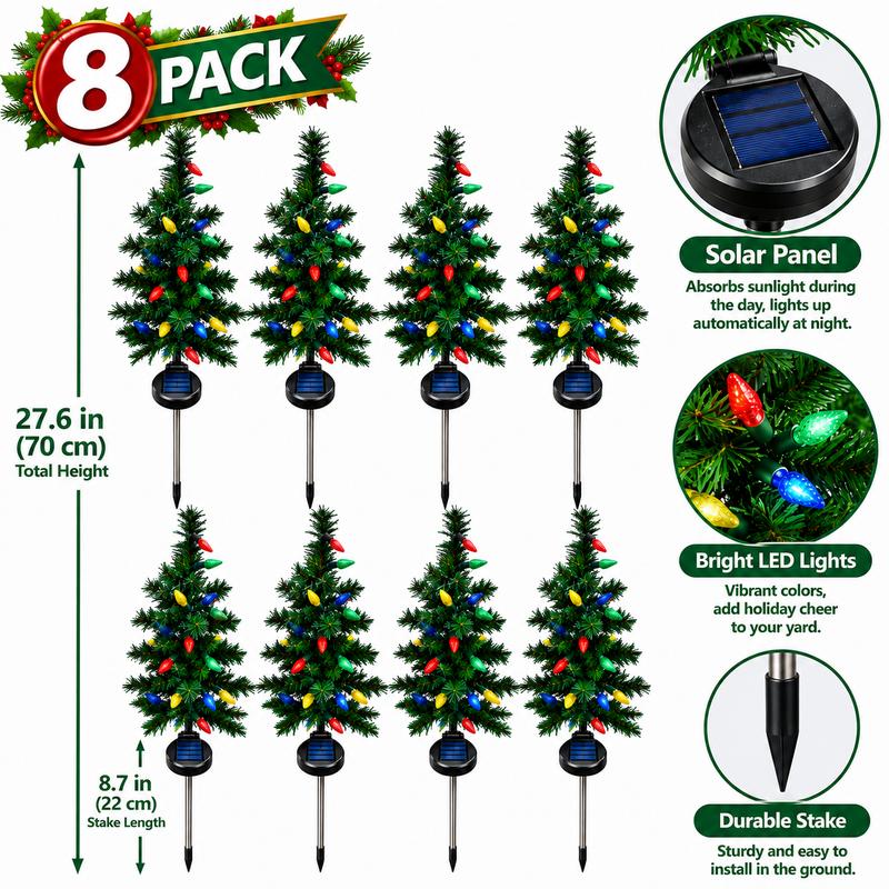🎄 Solar Christmas Tree Garden Light – Festive Outdoor Holiday Decor