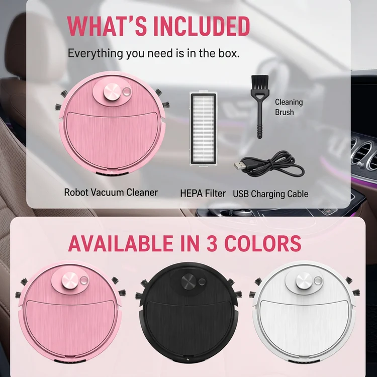 Compact robot vacuum cleaner