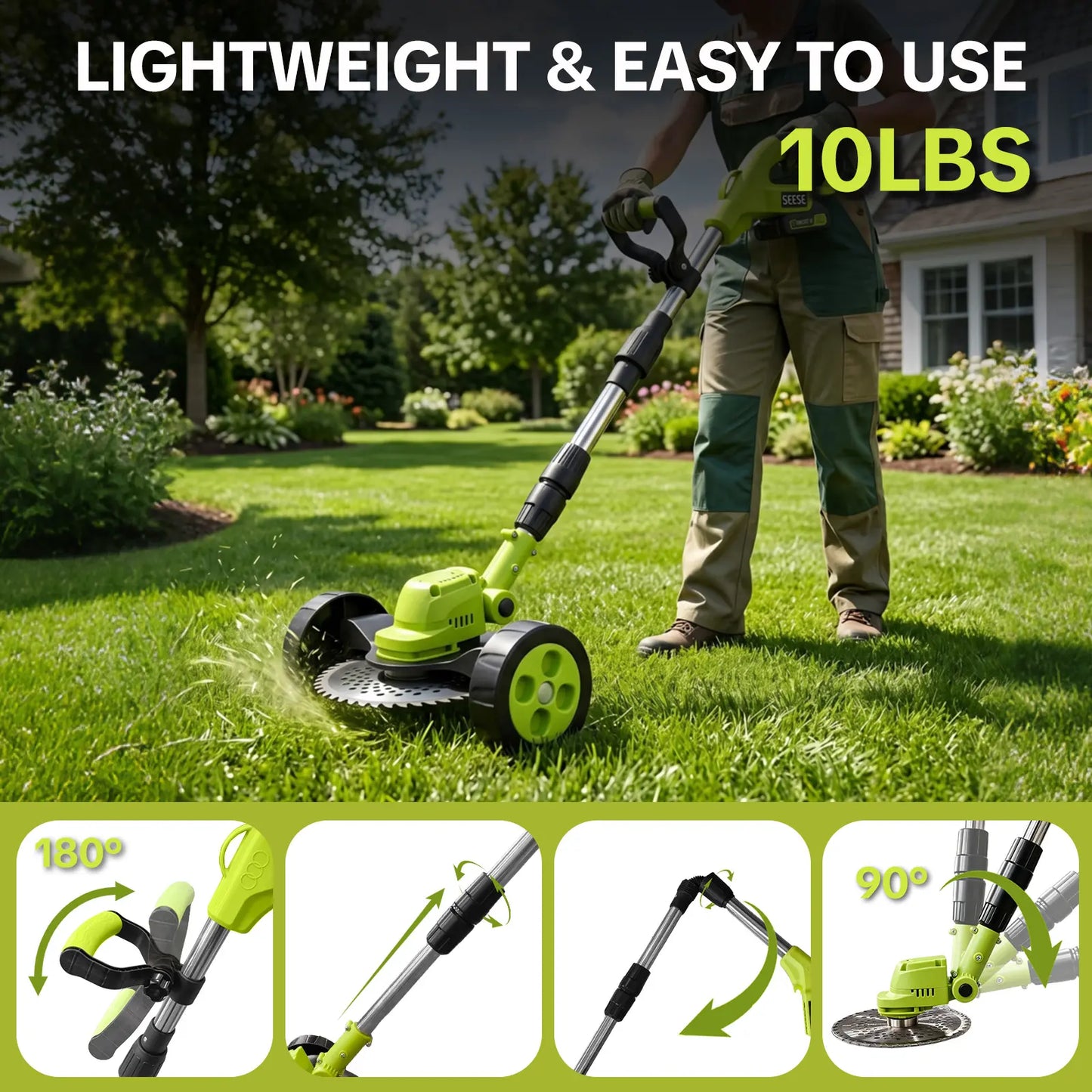 🌿40% OFF TODAY⚡ 3-in-1 Cordless Grass Trimmer（Free shipping）