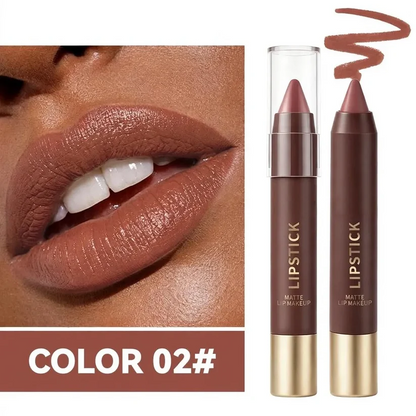 🍫 6-Color Matte Chocolate Lipstick Set – Rich, Long-Lasting Color