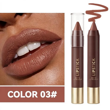 🍫 6-Color Matte Chocolate Lipstick Set – Rich, Long-Lasting Color