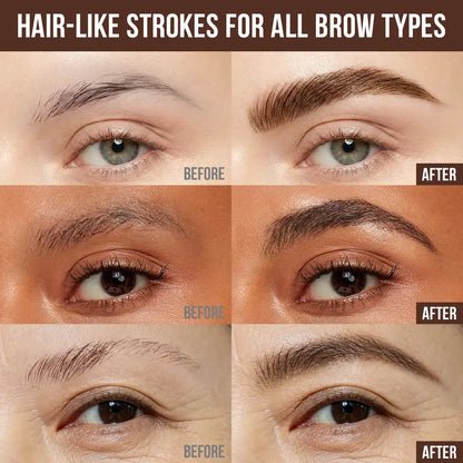 6D Hair-Like Finish Multi-Use Unisex 2-in-1 Brows & Beard Pen