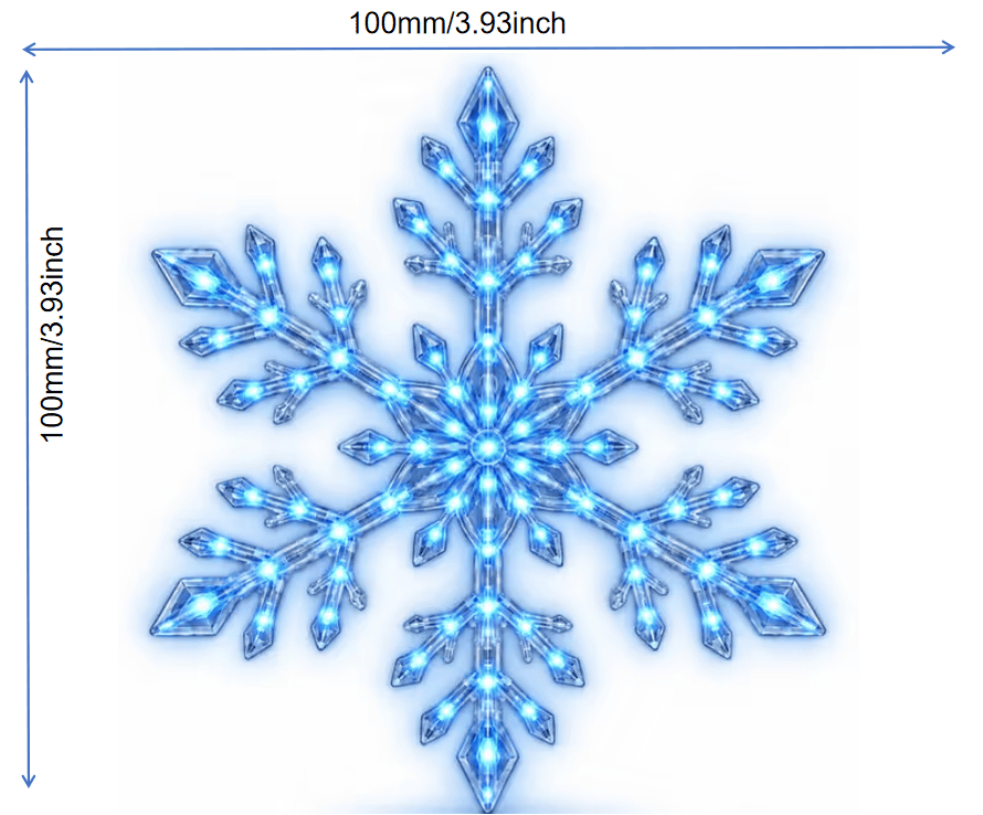 ❄️ 3D LED Snowflake Wall Lights – Remote Control Christmas Décor with Blue & White Glow for Cozy Indoor Holiday Nights✨