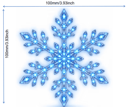 ❄️ 3D LED Snowflake Wall Lights – Remote Control Christmas Décor with Blue & White Glow for Cozy Indoor Holiday Nights✨