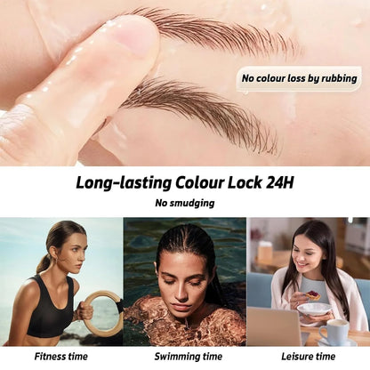 🎉2-in-1 4D Eyebrow Pencil ✅Natural Brow Makeup and Eyelash Line