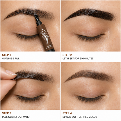 🔥🎨Waterproof Brow Tint – Peel‑off, easy apply. Covers greys, shapes perfectly.🌟
