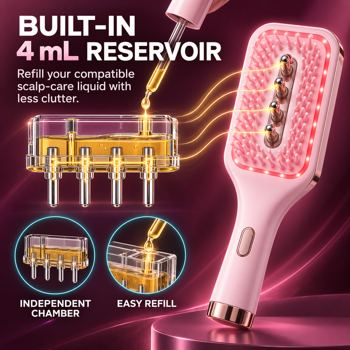 4-in-1 Multifunctional Electric Scalp Care Massage Brush