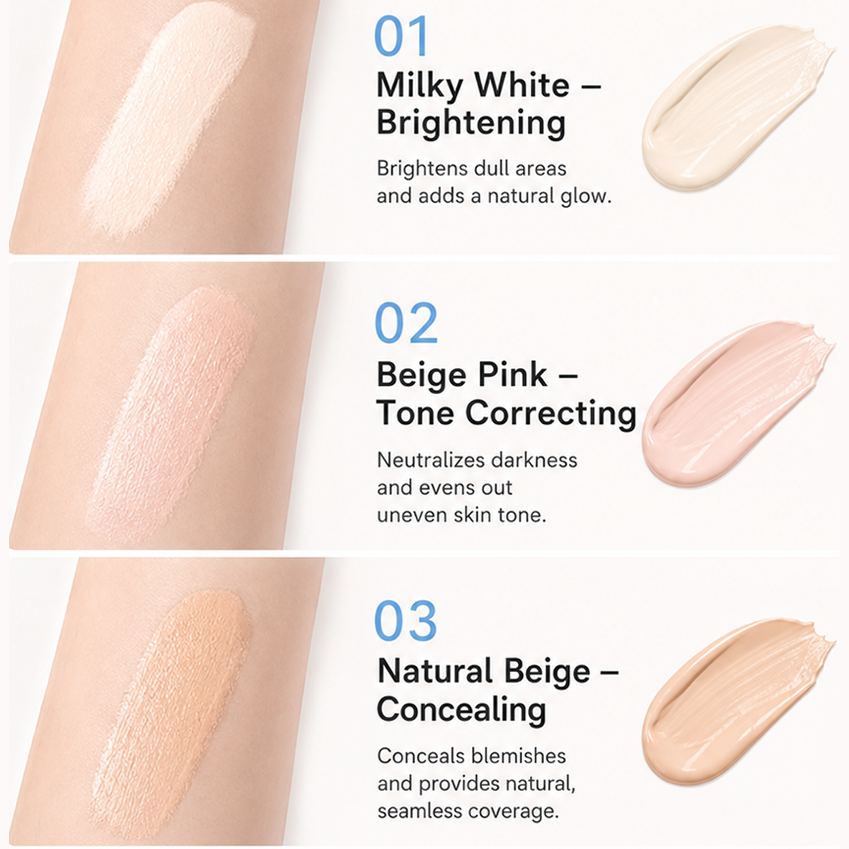 ✨ 3-in-1 Concealer Pen – Smooth Coverage & Natural-Looking Finish