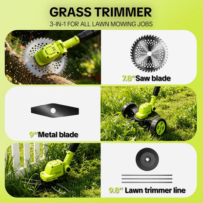 🌿40% OFF TODAY⚡ 3-in-1 Cordless Grass Trimmer（Free shipping）
