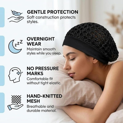 💖Hot 47% OFF🌹🌙 3-Piece Stretchy Wide-Edge Sleeping Cap Set
