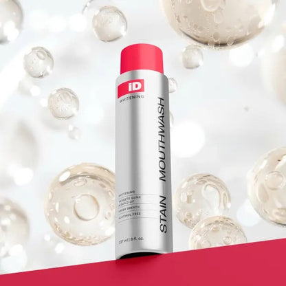iD Stain Whitening Mouthwash for White Teeth, Freshens Breath