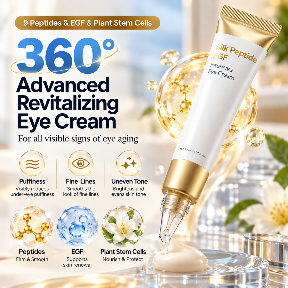 EGF Peptide Revitalizing Eye Cream