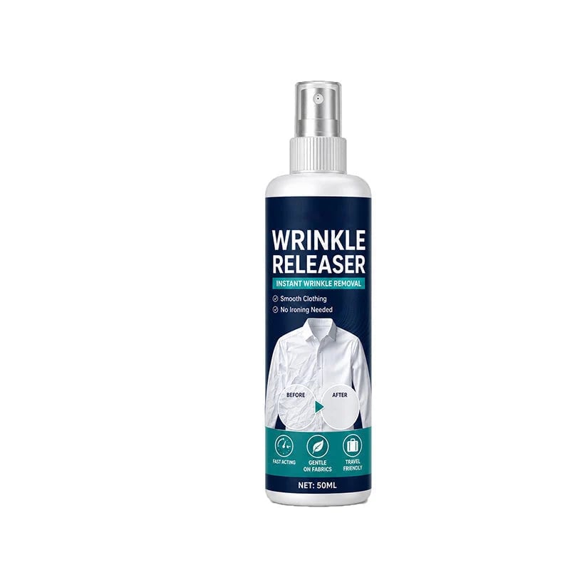 🔥 Instant Wrinkle Release Spray – No Iron Needed, 100ml Travel-Friendly Fabric Refresher