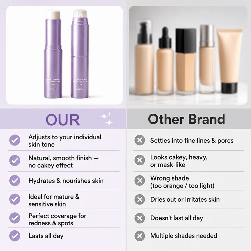 Color-Changing Foundation Stick