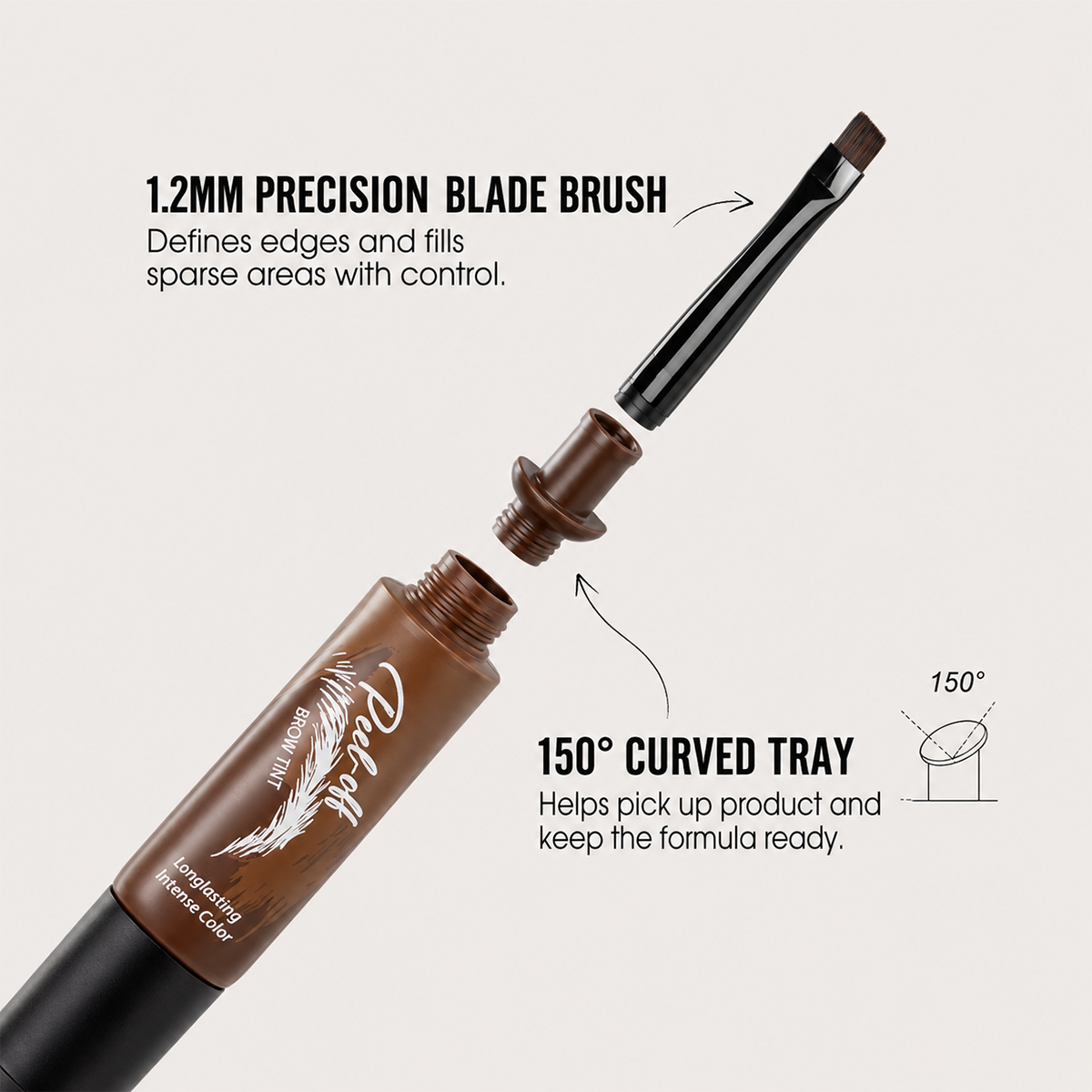 🔥🎨Waterproof Brow Tint – Peel‑off, easy apply. Covers greys, shapes perfectly.🌟