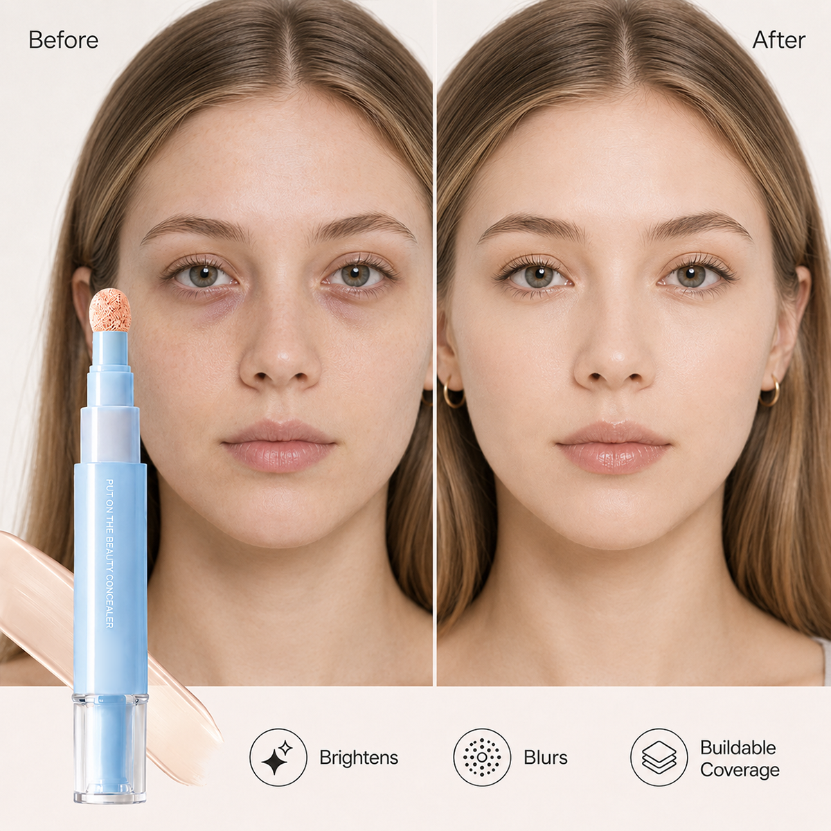 ✨ 3-in-1 Concealer Pen – Smooth Coverage & Natural-Looking Finish