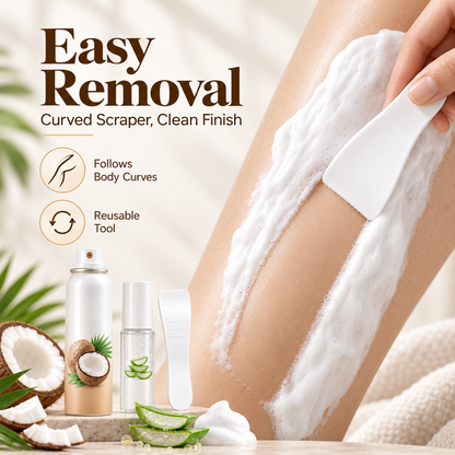 ✨ Gentle 3-Step Hair Removal Mousse and Aloe Gel Care Kit 🌿