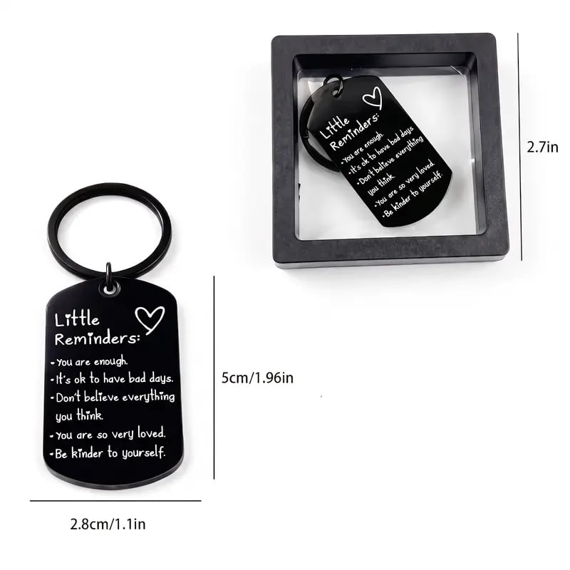 A Tiny Keychain With A Powerful Message 🎁