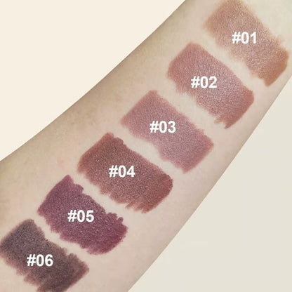 6Pcs/set Mauve Matte Brown Lip Liner and Lipstick Combo Set Kit