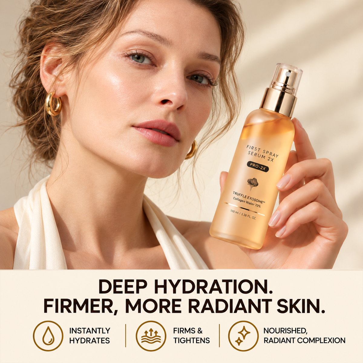 Deep hydration and radiant looking skin