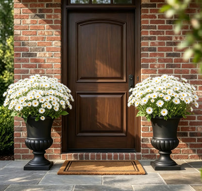 🌼Welcome autumn- Artificial Outdoor Sunset Mums Flowers - UV resistant, Waterproof, Windproof
