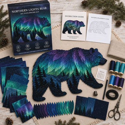 🎁Northern Lights Wildlife DIY Patchwork Kit