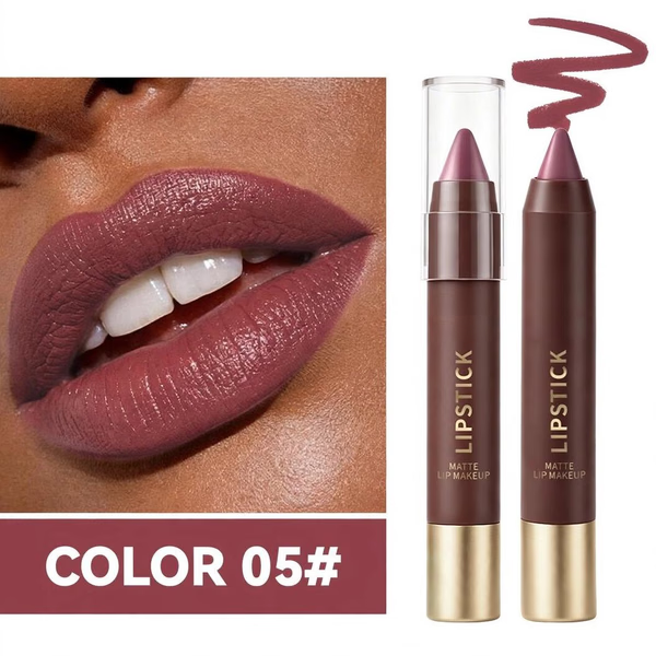 🍫 6-Color Matte Chocolate Lipstick Set – Rich, Long-Lasting Color