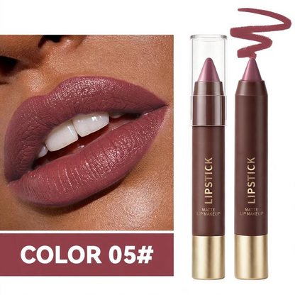 🍫 6-Color Matte Chocolate Lipstick Set – Rich, Long-Lasting Color