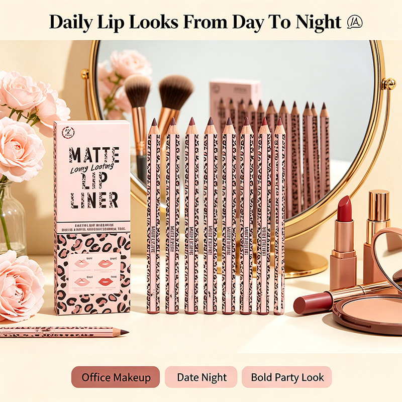 Full 12‑Color Lip Liner Set – Matte High Pigment, Long‑Lasting Non‑Fading 💋