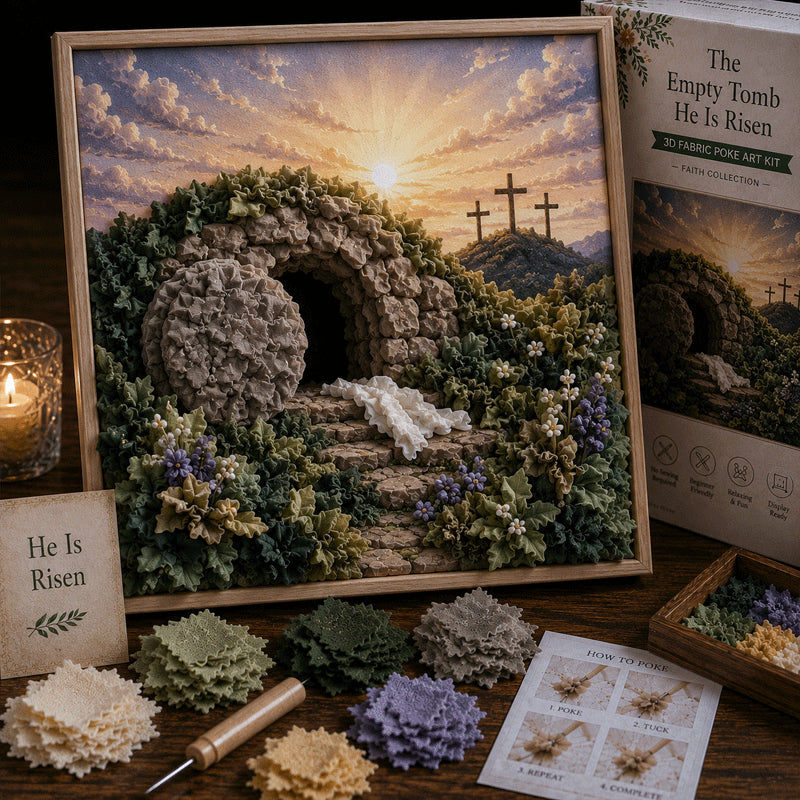 ✝️ ✝️3D Christian Fabric Poke Art Kit