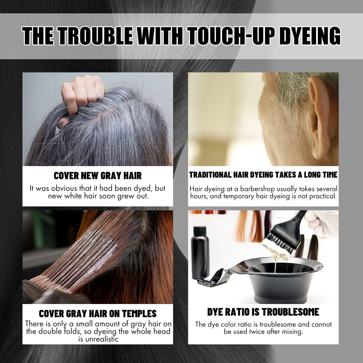 Last Day 49% OFF🔥Fruit Essence Hair Dyeing Comb, Natural Plant Extract Ingredient For All Hair Types