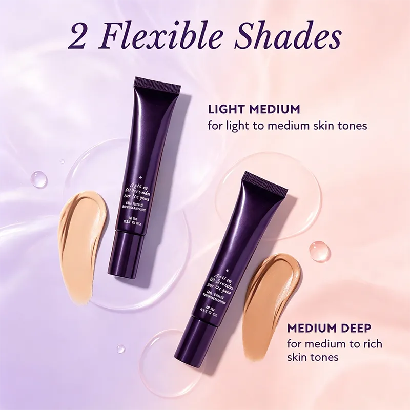 Light Medium and Medium Deep shade guide