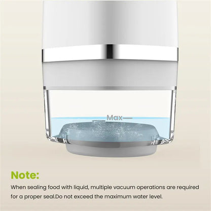 Vacuum Sealer for Food with Visible Water Tank
